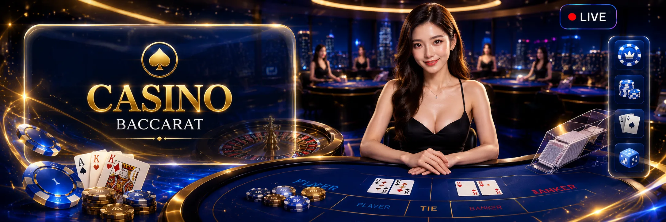 คาสิโนออนไลน์ รวมคาสิโนสด บาคาร่า รูเล็ต และเกมโต๊ะ